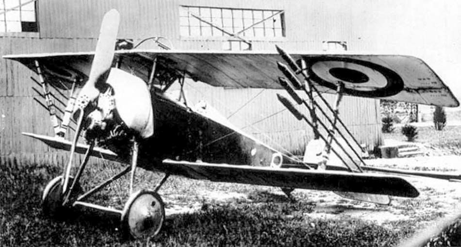 Nieuport 16 no. 959 with Le Prieur rockets (2)