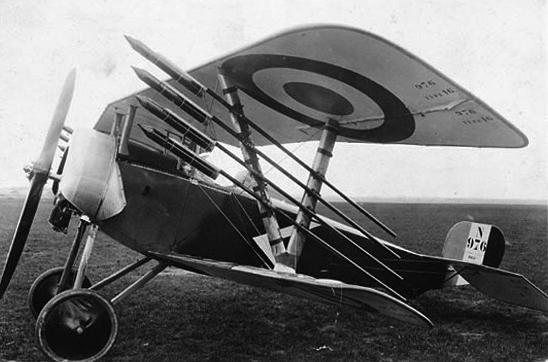 Nieuport 16  no. N976 with Le Prieur rockets