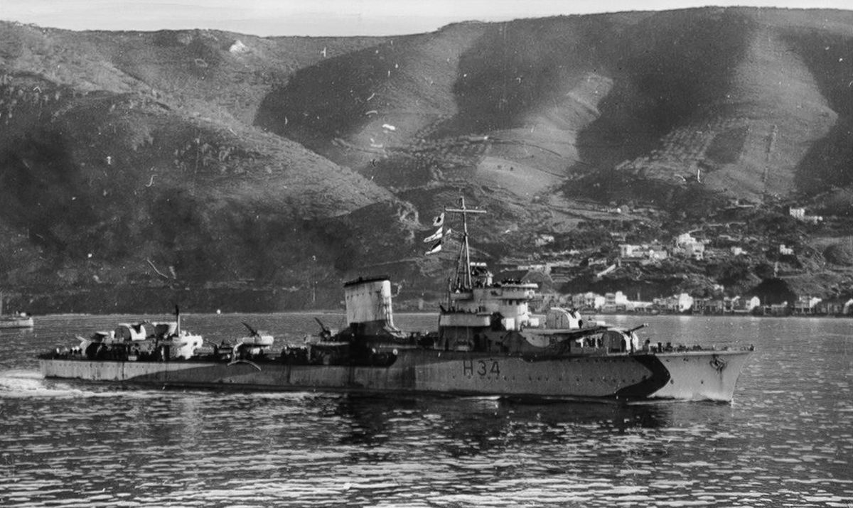 ORP Błyskawica H34, 1943