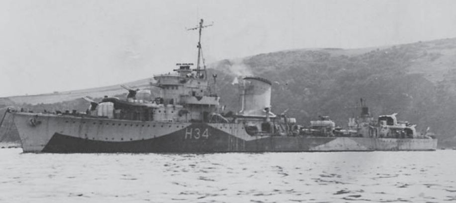 ORP Błyskawica, H34