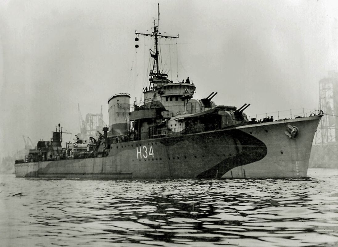 ORP Błyskawica, H34