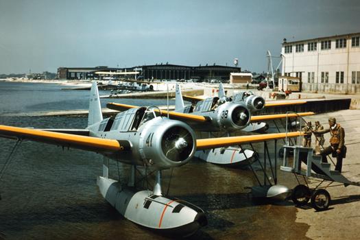 OS2U Kingfishers, World War II, NAS Pensacola FL