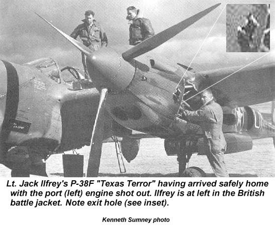 P-38 Ilfreys damaged