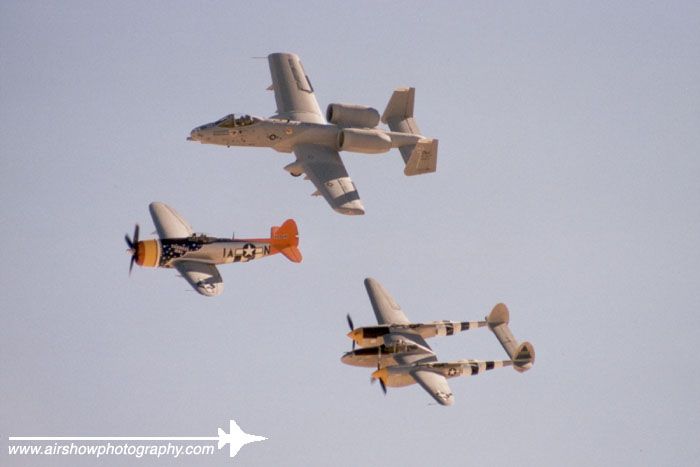 P-38, P-47 and A-10