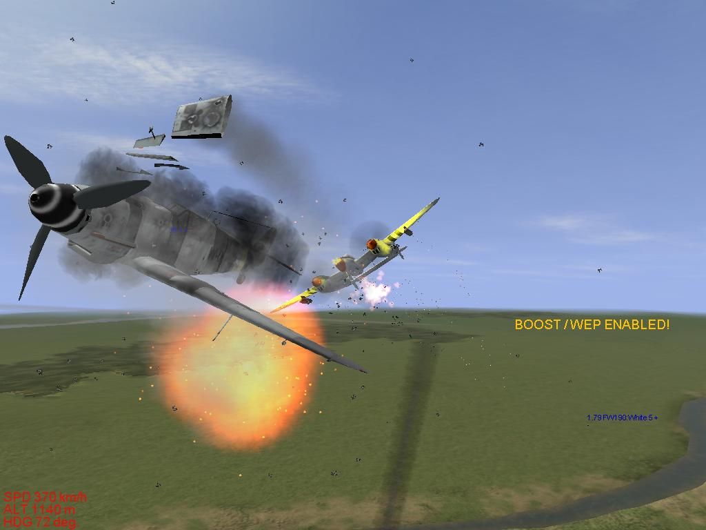 P-38 takes out Bf-109G-14