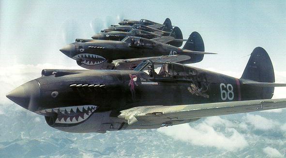 P-40,s of the Flying Tigers, China