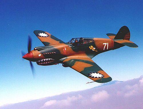 P-40C painted In the colors of flying tiger Erik Shilling