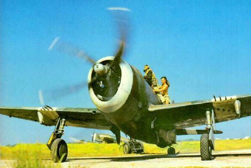 P-47 being run up in readiness for its flight