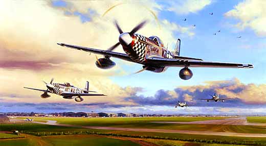 P-51, Duxford Eagles by Nicholas Trudgian.
