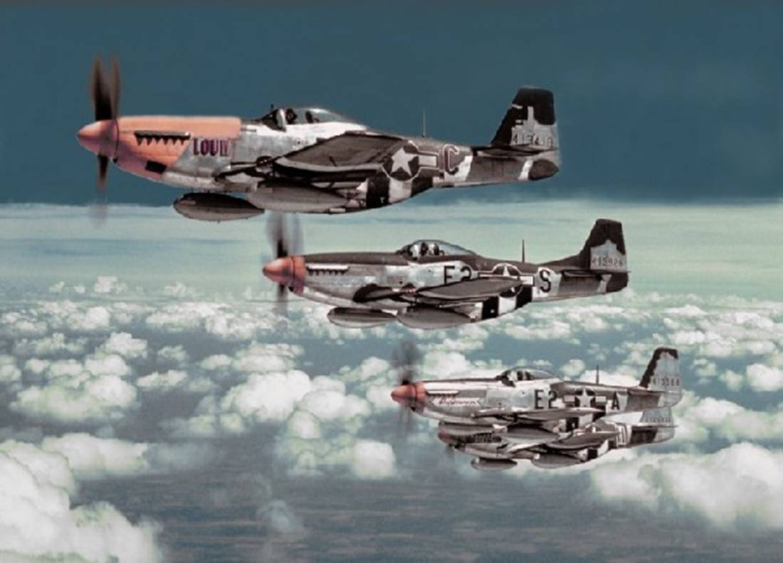 P-51s from the 361st FG