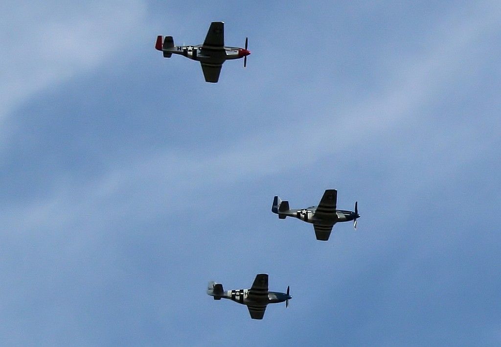 P-51's in Formation
