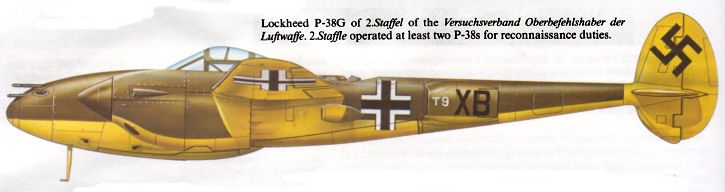 P38G in Luftwaffe Colours.