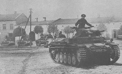 Panzer Mk2 going through Poland