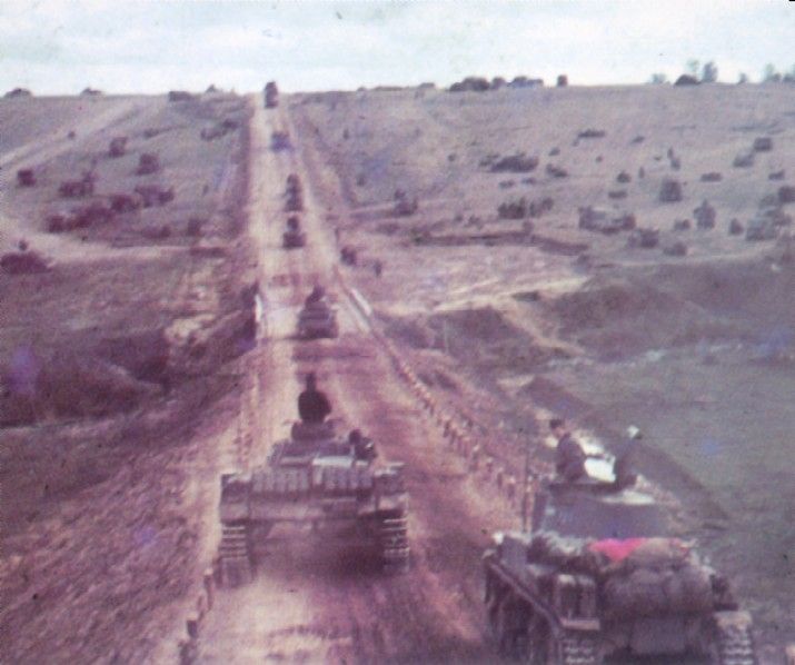 Panzers on the move