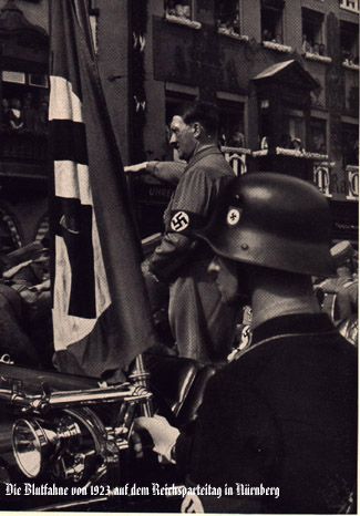 Parade of the national socialists in Nürnberg 1923 Germany.
