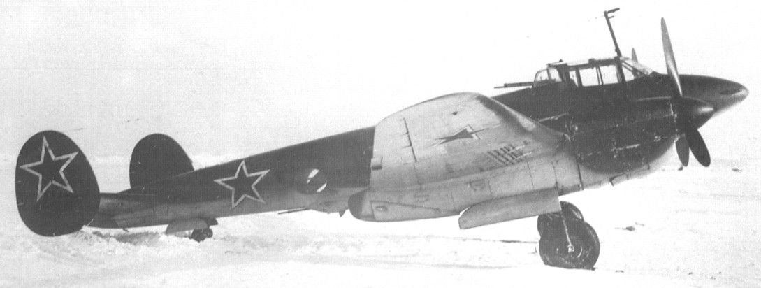 Petlyakov Pe-2 powered by the M-1 engines