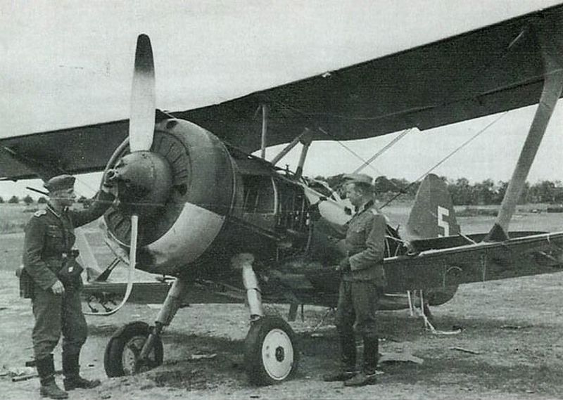 Polikarpov I-15Bis "White 5"captured in  1941