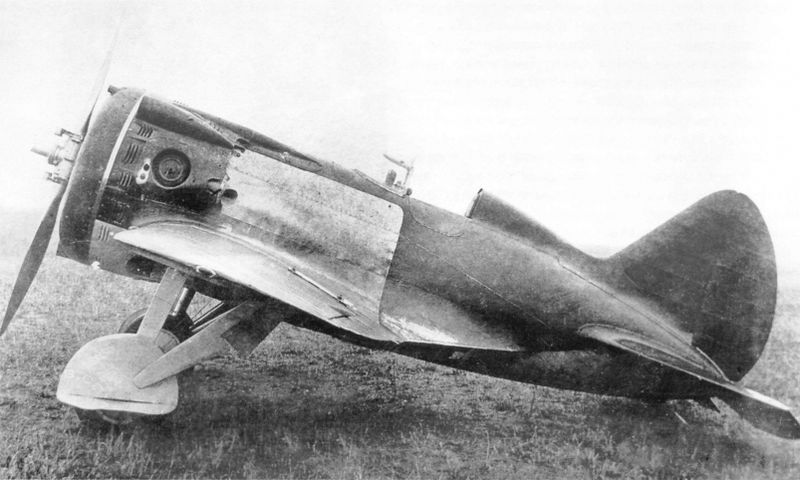 Polikarpov I-16TK based on type 10 with TK-1 turbcharger