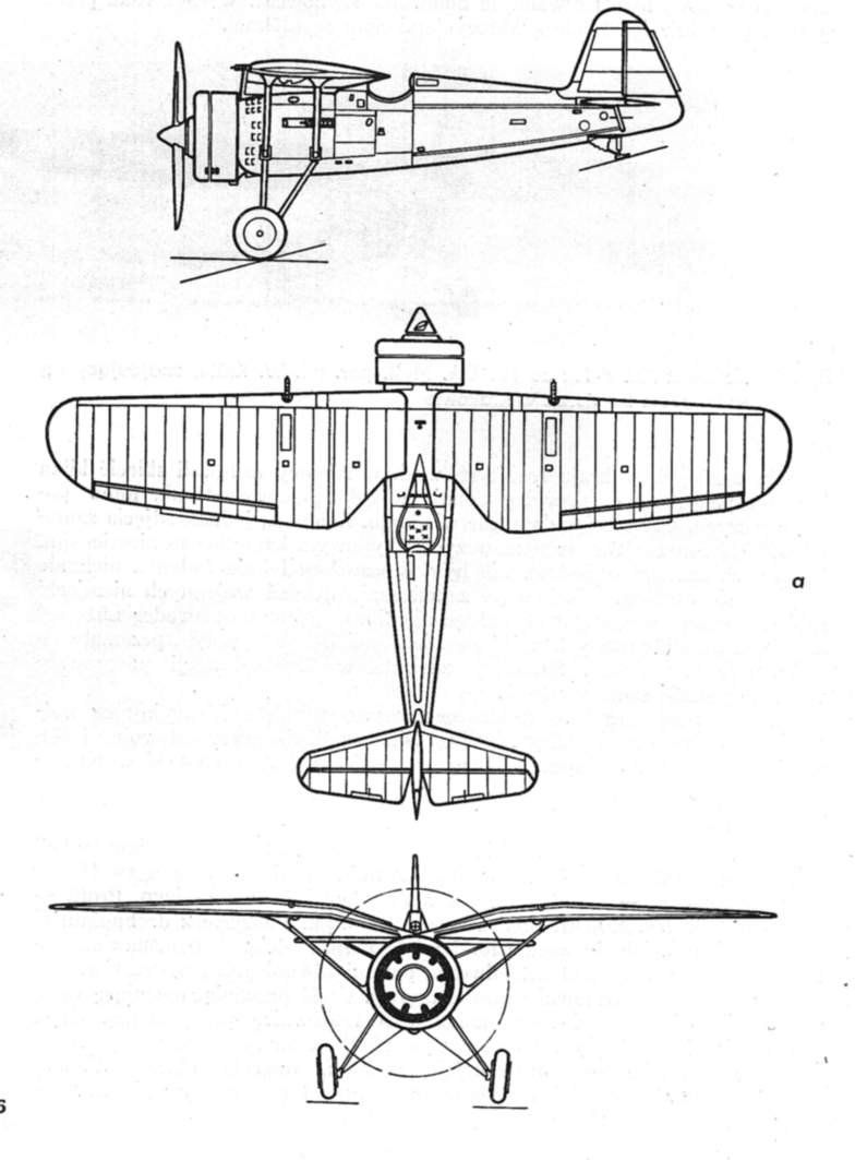 PZL P.11 Drawing