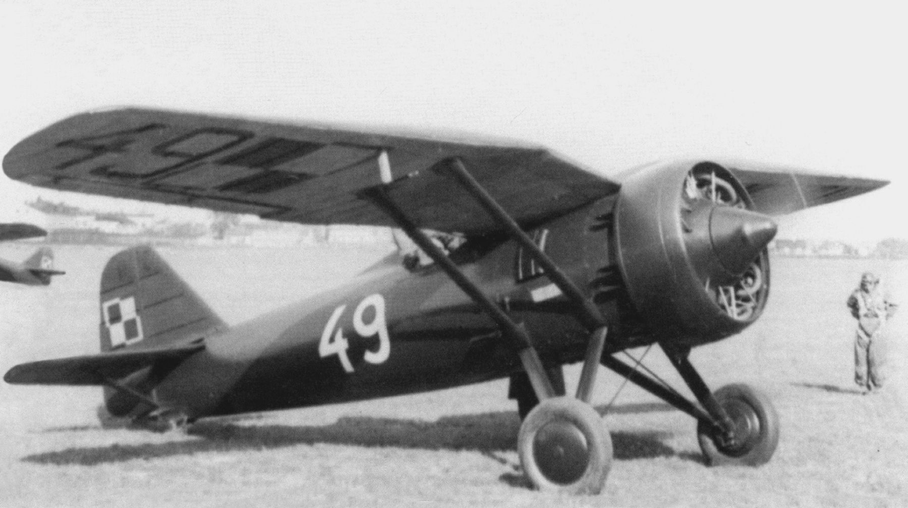 PZL P-7a "White 49", the underwing code 49 U