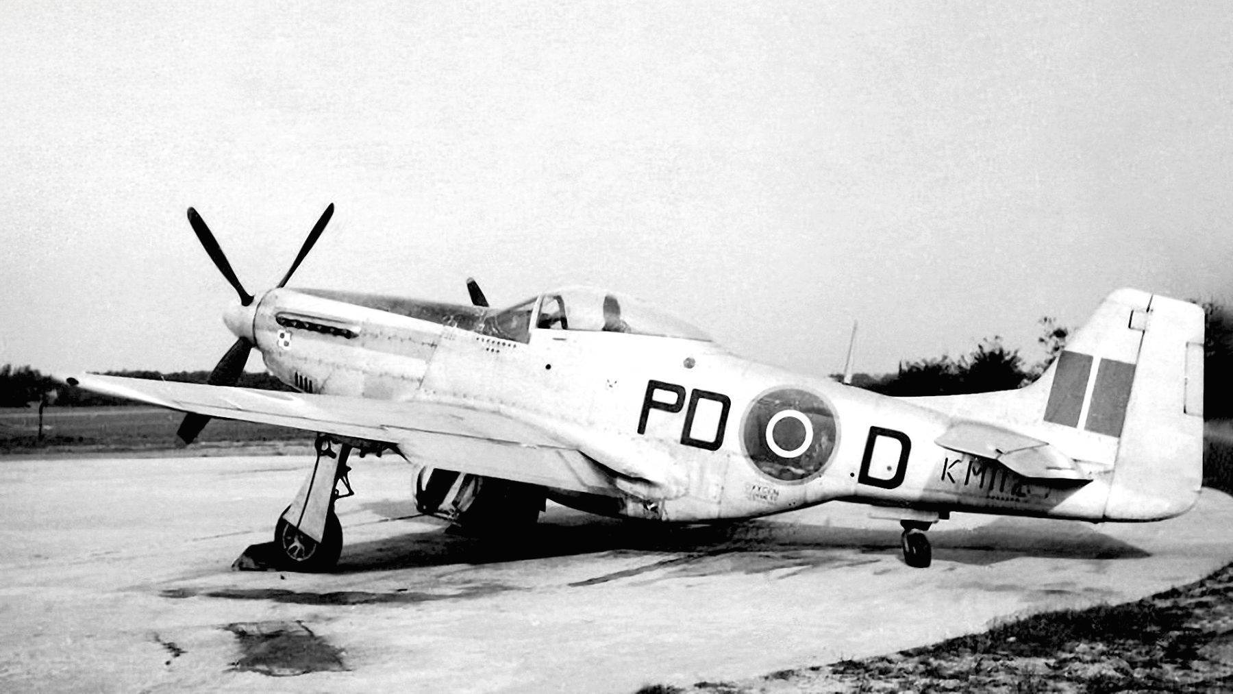 RAF Mustang Mk.IVa KM112 code PD-D ( NA P-51K s/n. 44-11956 ) of the Tadeusz Kościuszko's 303 (Polish) Squadron, 1946