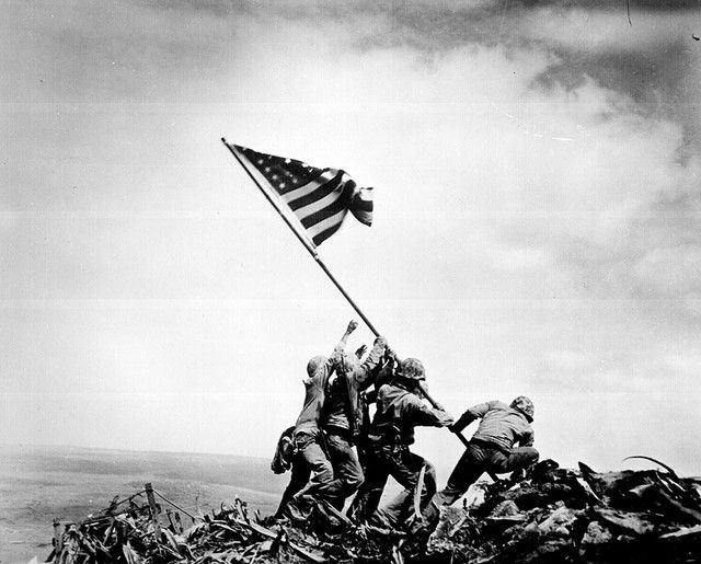 raising on iwo jima