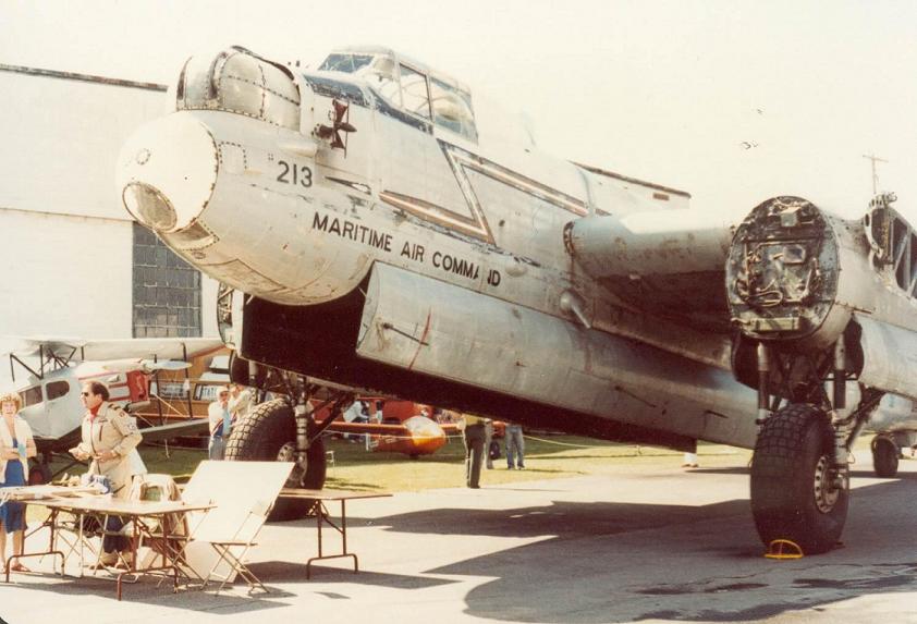 RCAF Lancaster 10MP or 10MR undergoing restoration, early 1980's