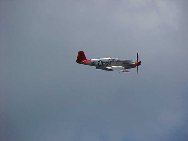 Red Tail P-51 flyby
