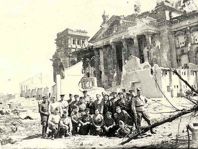 Russian Army in  Berlin - 1945.