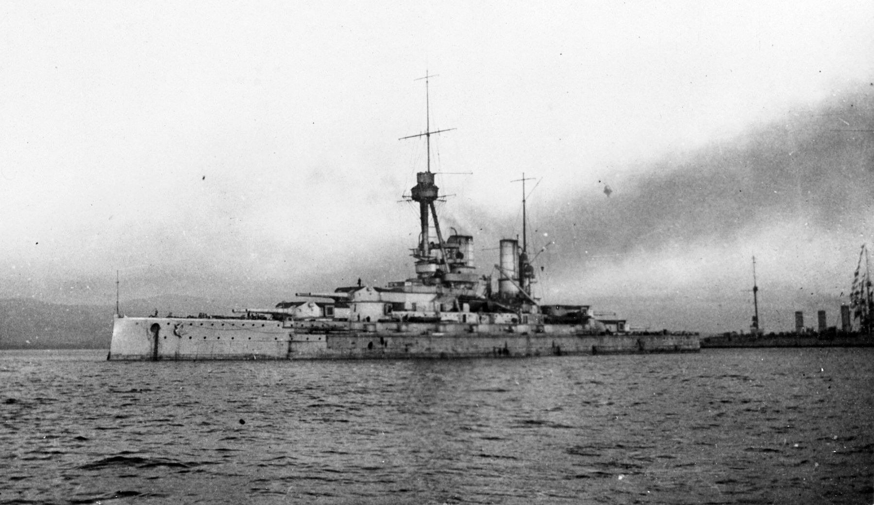 S.M.S Bayern, the German Bayern-class dreadnought battleship in Scapa Flow (1)