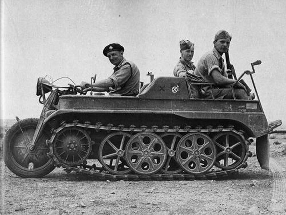 Sd.Kfz. 2 NSU Kettenkrad of the DAK captured in the North Africa (1)