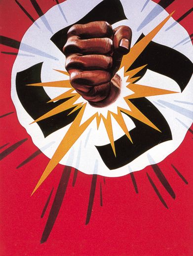Smash The Nationalsocialisten - Vintage US Propaganda Poster