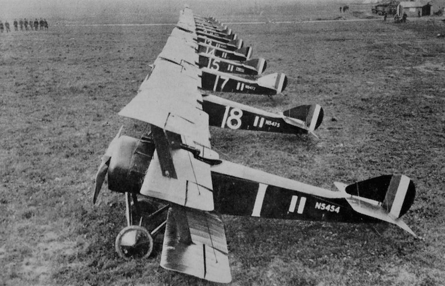 Sopwith Triplanes of 1 Squadron,  Bailleul-Ex-Bruce, August 1917
