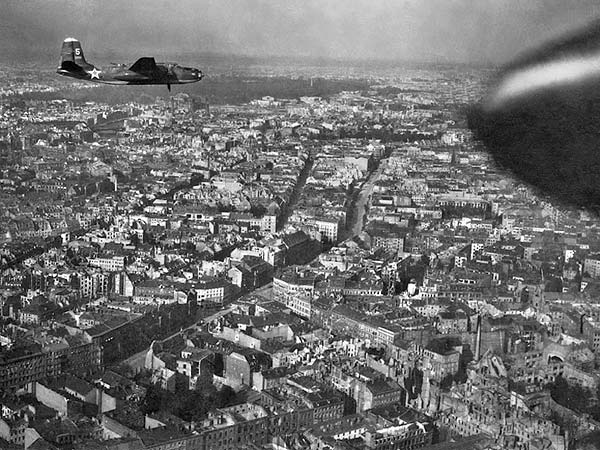 Soviet A-20 "Boston" over the Berlin, May 1945