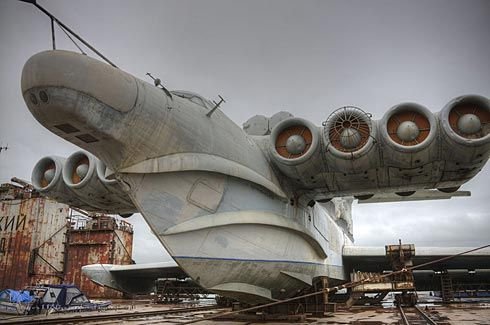 Soviet Lun Class Ekranoplane Rotting Away At Port
