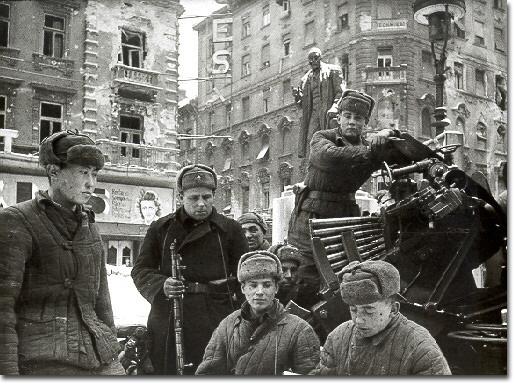 Soviet Soldiers in Budapest 1945