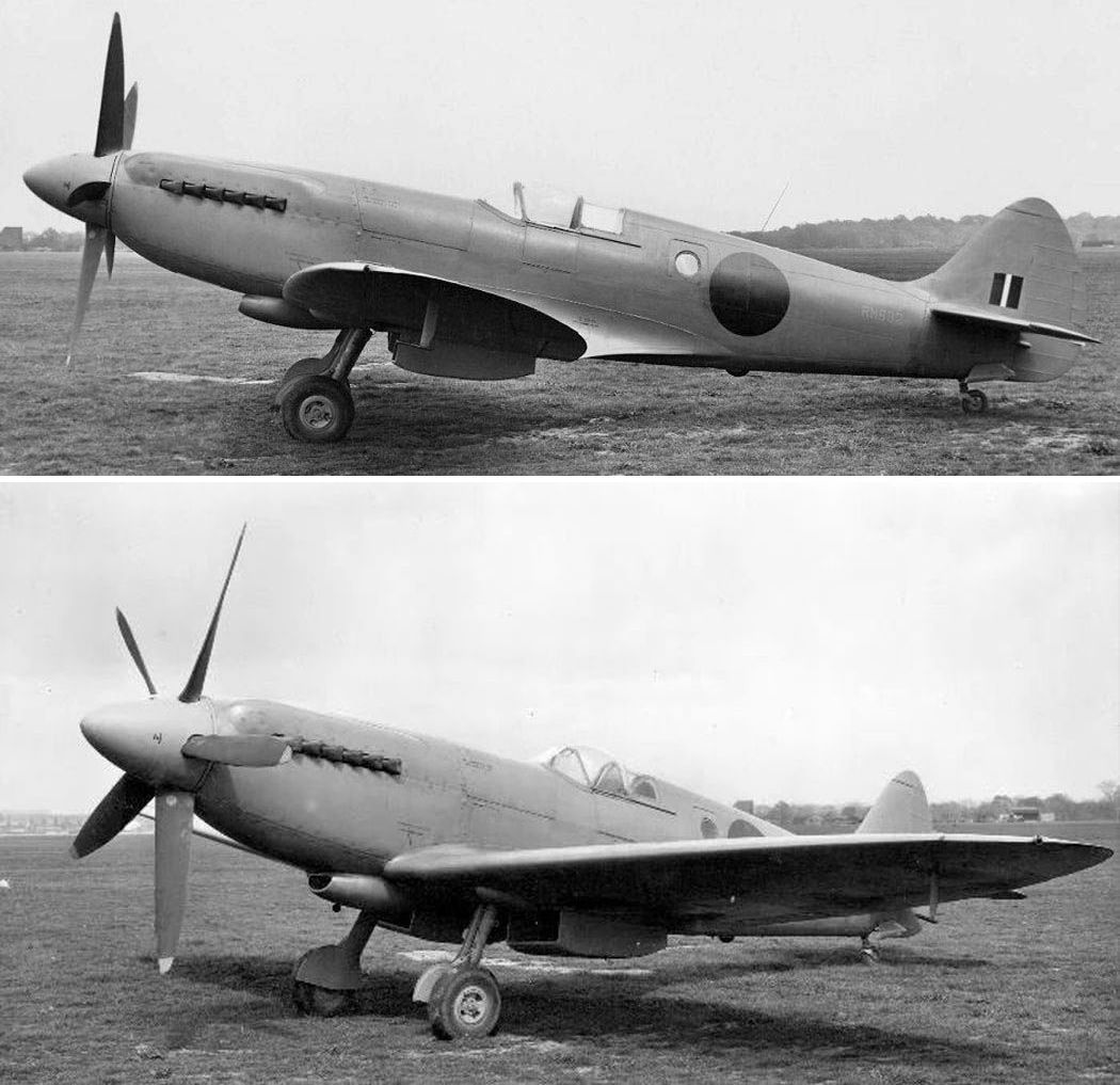 Spitfire PR.XIX s/n.RM632, the Eastleigh airfield in May 1944