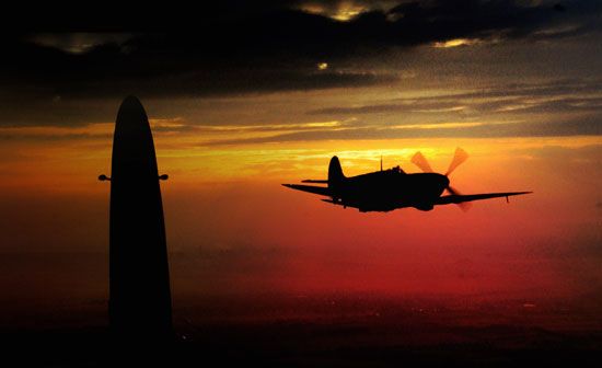 Spitfire Sunset