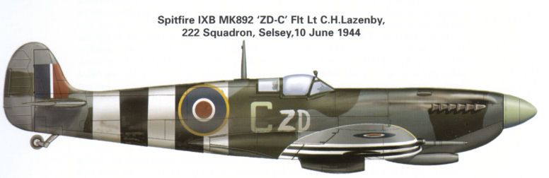 Spitfire_Mk_IXb_ZD-C_222sdn_Flt_Lt_C_lazenby