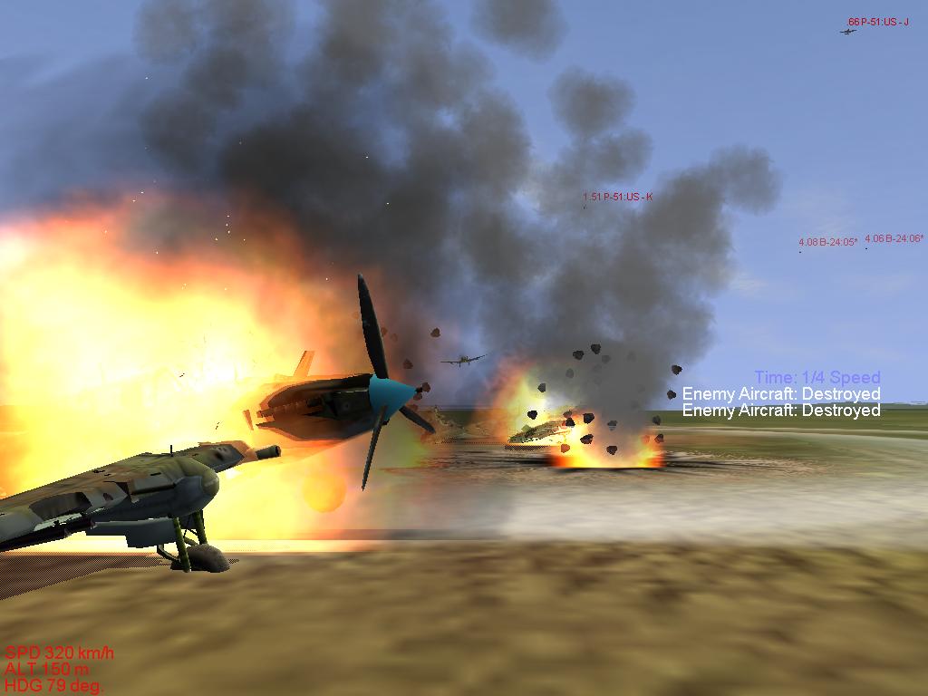 Stuka blowing up IL2's