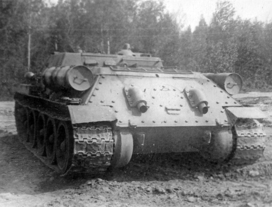 SU-122-III , the rear view, trials, 1943 (4)