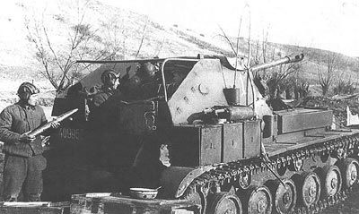 SU-76 in action