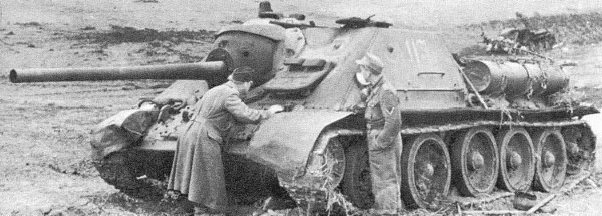 SU-85 damaged