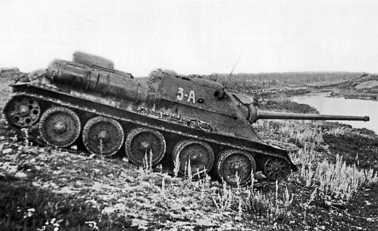 SU-85-III prototype during trials