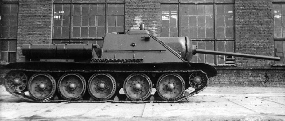 SU-85-IV prototype, the side view (1)