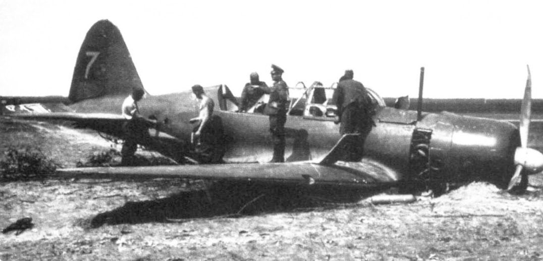 Sukhoi Su-2 "Yellow 7" shot down in  1941