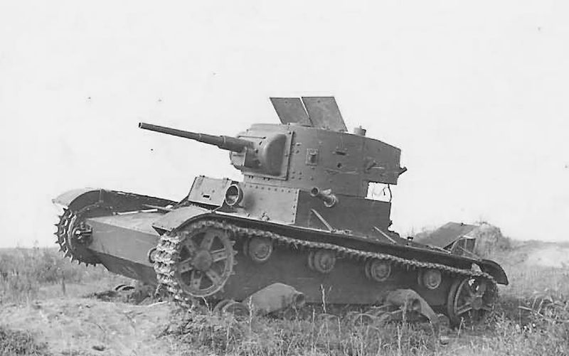 T-26 model 1933 damaged in 1941