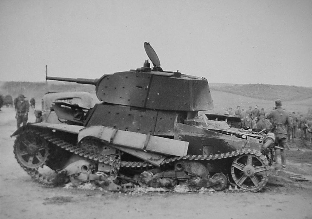 T-26 model 1939 destroyed in 1941