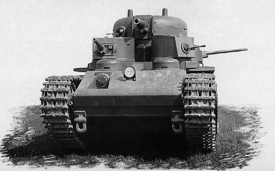 T-35-1 soviet heavy tank, the front view, Summer 1932 (2)