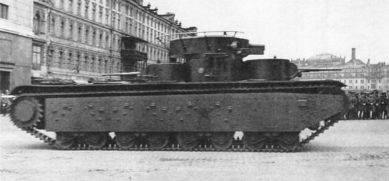 T-35 soviet heavy tank  in Moscow (1)